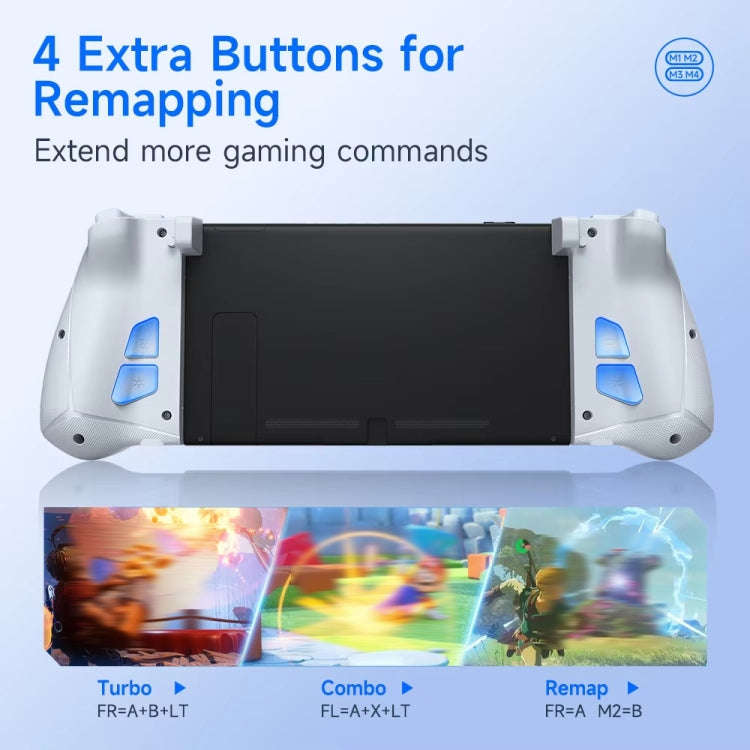 EasySMX S15 For Switch Wireless RGB Controller Split Joypad 6 Axis Gyroscop, Mechanical Hall Effe...