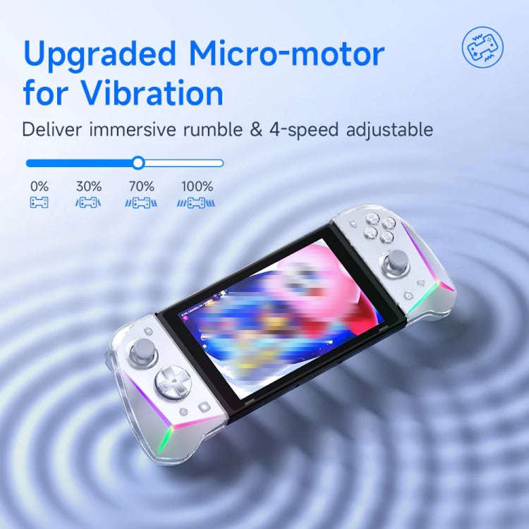 EasySMX S15 For Switch Wireless RGB Controller Split Joypad 6 Axis Gyroscop, Mechanical Hall Effe...