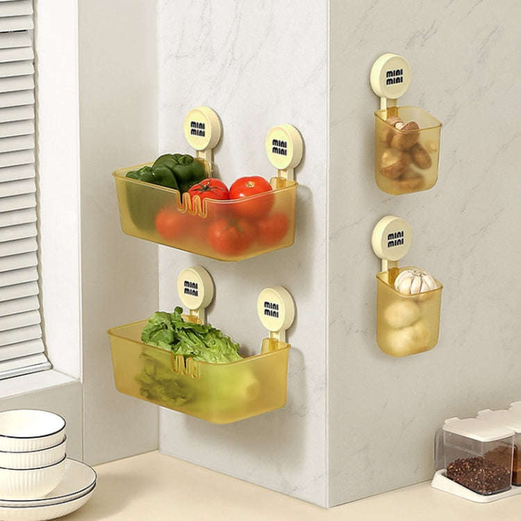 Suction Cup Organizer Home Bathroom Hanging Basket Shelf Wall-mounted Kitchen No-Punch Storage Ra...