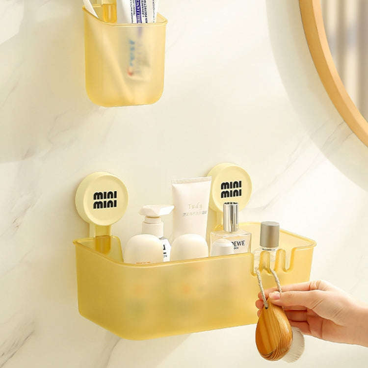 Suction Cup Organizer Home Bathroom Hanging Basket Shelf Wall-mounted Kitchen No-Punch Storage Ra...