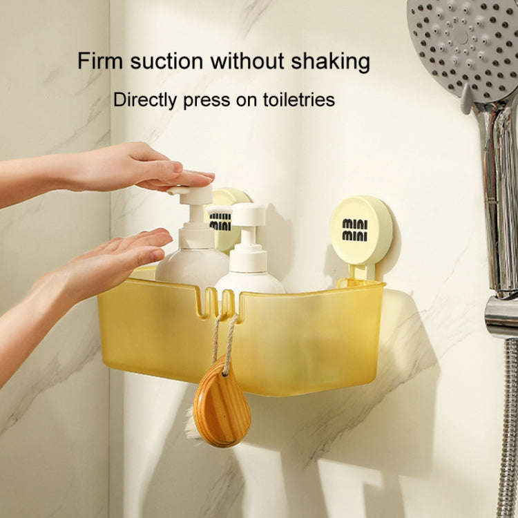 Suction Cup Organizer Home Bathroom Hanging Basket Shelf Wall-mounted Kitchen No-Punch Storage Ra...