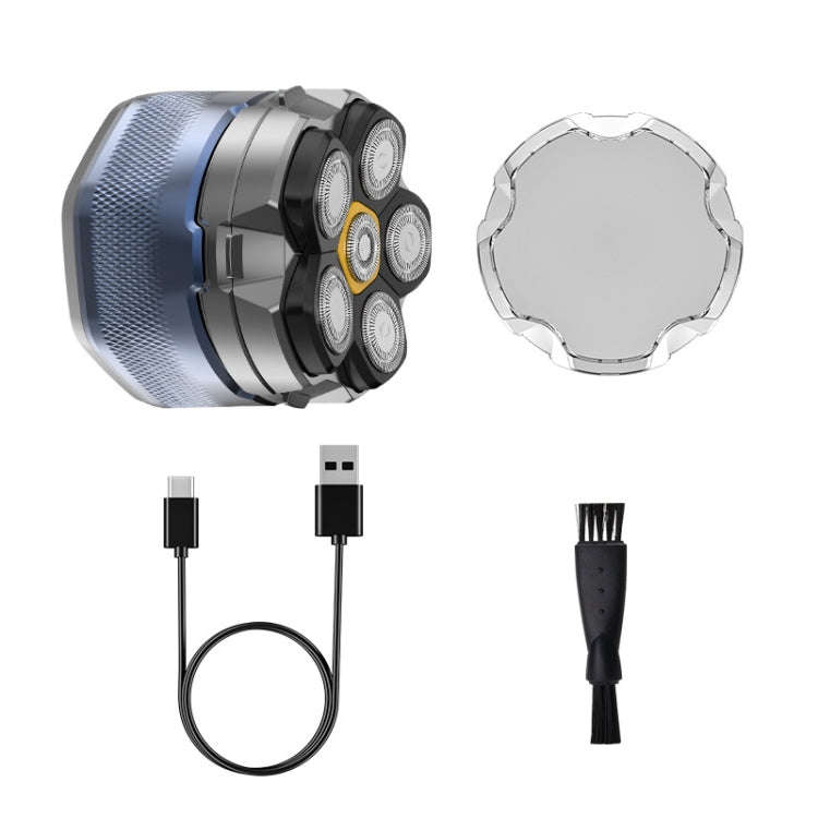 Magnetic Intelligent Six-Blade Washable Electric Shaver(USB)