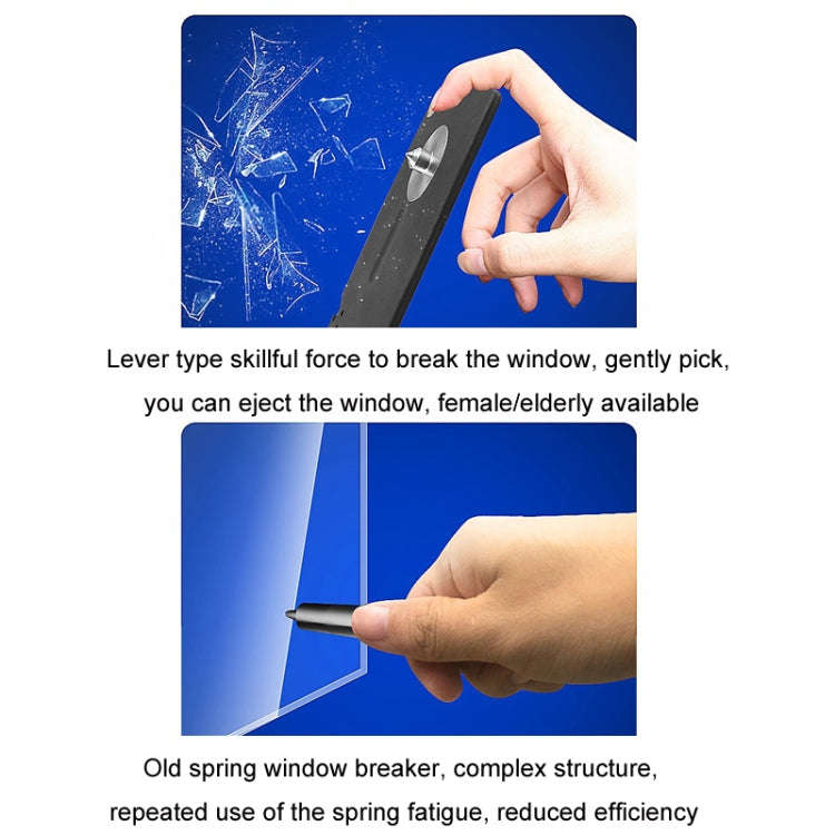Car Window Breaking Safety Card Emergency Life-Saving Hammer(8.5x5.5cm)