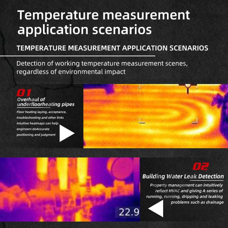 BSIDE HX1 Handheld Thermal Imaging Device Power Non-Contact Thermometer
