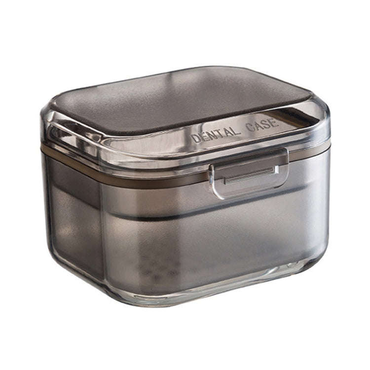 3-layer Denture Case Invisible Orthodontic Retainer Storage Box Drainage Layered Braces Cleaning ...