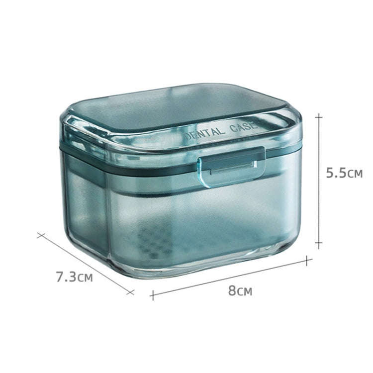 3-layer Denture Case Invisible Orthodontic Retainer Storage Box Drainage Layered Braces Cleaning ...