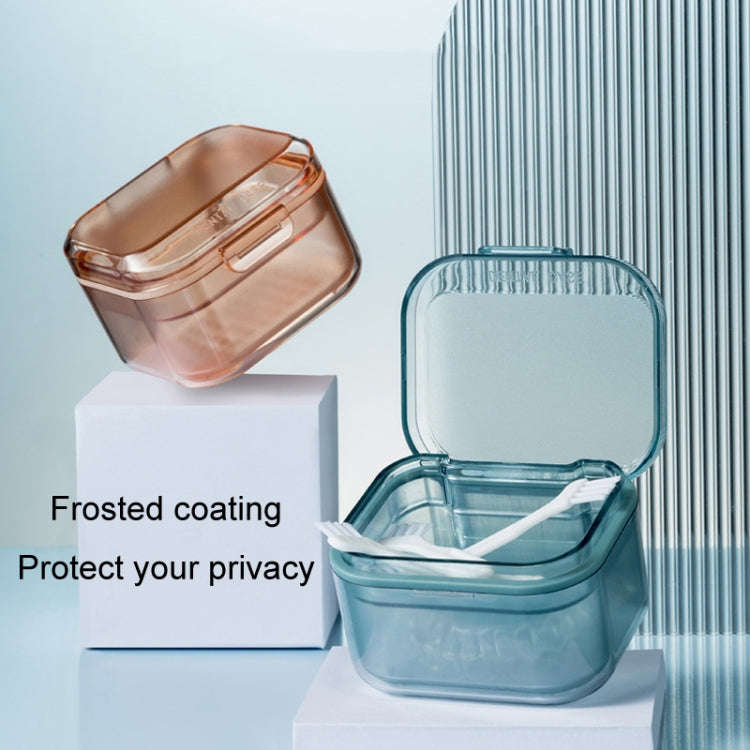 3-layer Denture Case Invisible Orthodontic Retainer Storage Box Drainage Layered Braces Cleaning ...