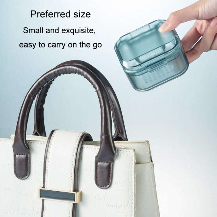3-layer Denture Case Invisible Orthodontic Retainer Storage Box Drainage Layered Braces Cleaning ...