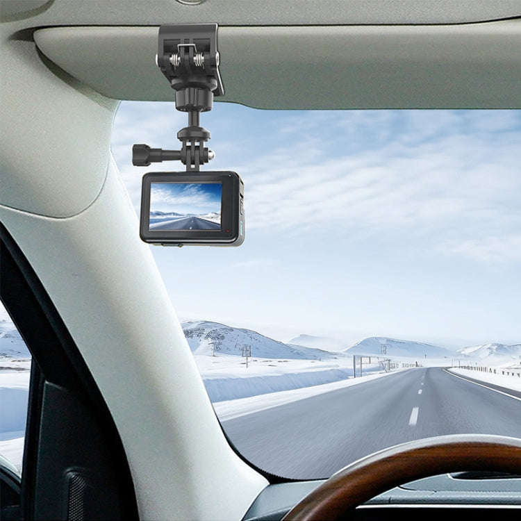 Car Sun Visor Bracket Panoramic Sports Camera Vehicle Mount Base