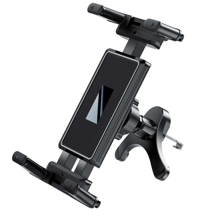 Car Air Conditioner Vent Folding Screen Cell Phone Tablet Universal Bracket(Black)