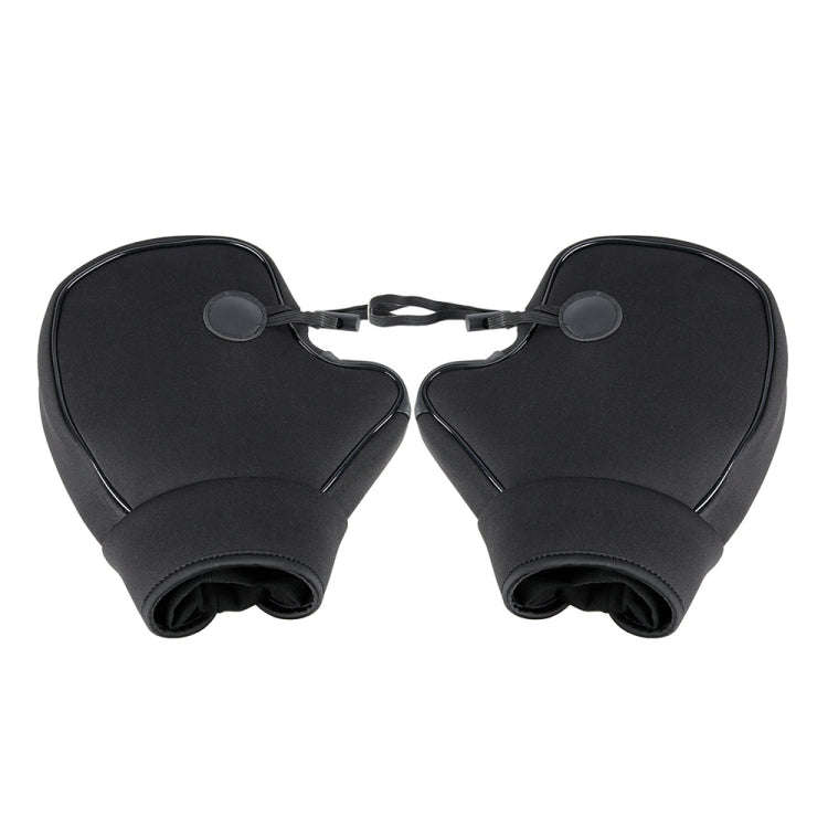 Motorcycle Riding Velvet Warm Grip Gloves(Black)