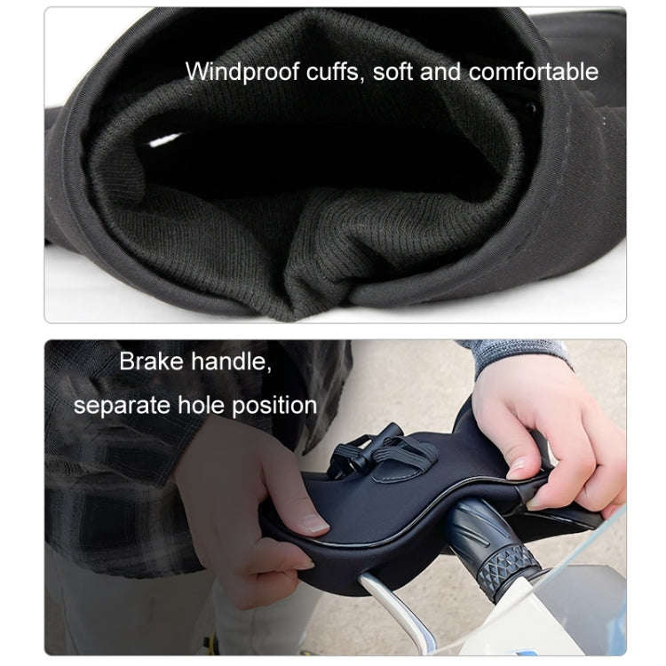 Motorcycle Riding Velvet Warm Grip Gloves(Black)