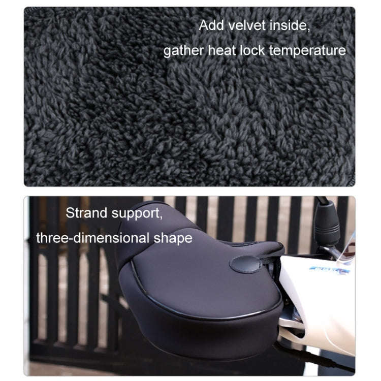 Motorcycle Riding Velvet Warm Grip Gloves(Black)
