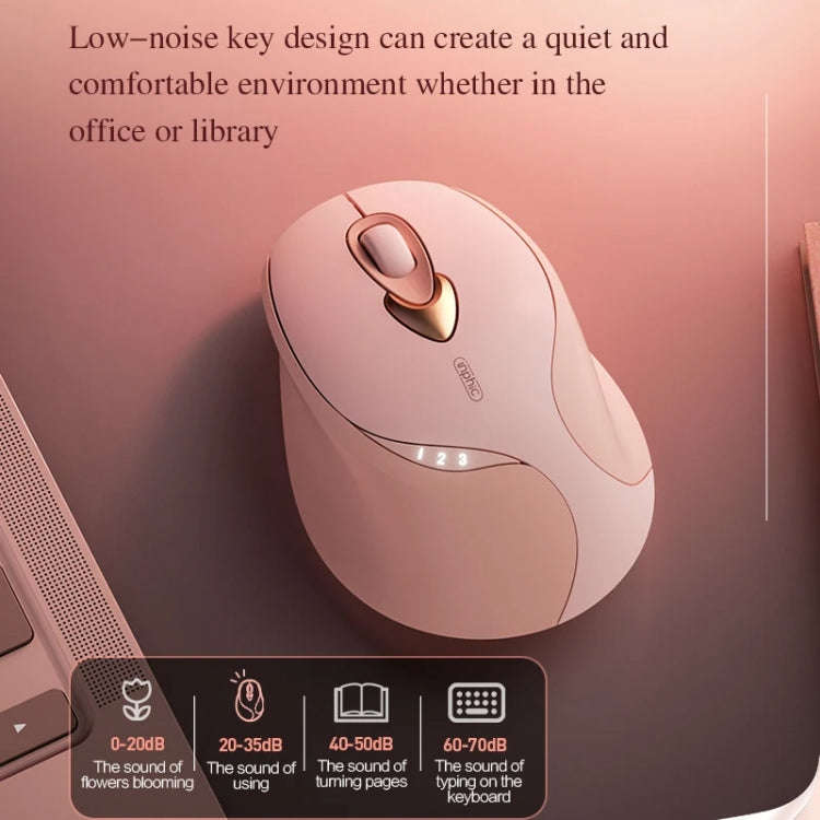 Inphic M8P 2.4G Wireless Mouse USB Mute Charging Girls Office Portable Ergonomic Mouse With Power...