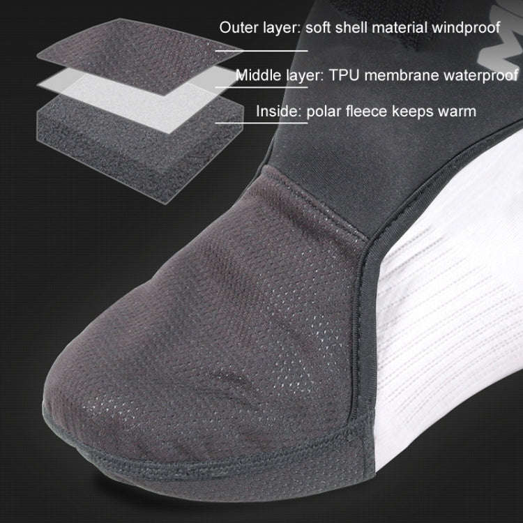 MESOROCK Motorcycle Riding Windproof Velvet Cold-proof Ankle Protection(Black)