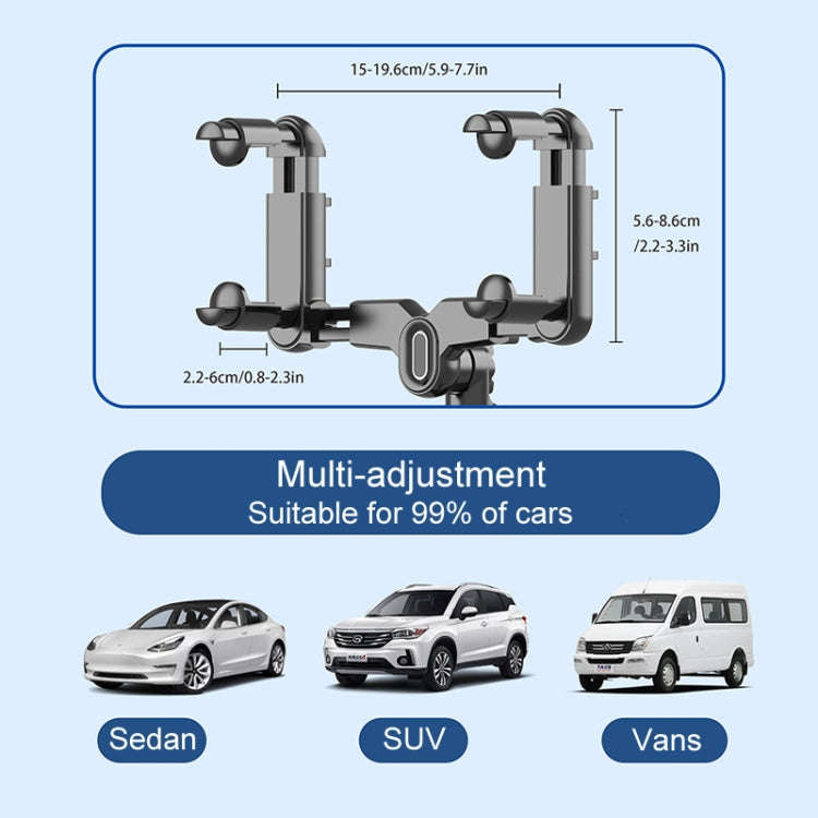 Vehicle Rearview Mirror Bracket Panoramic Sports Camera Car Mount Base Accessory