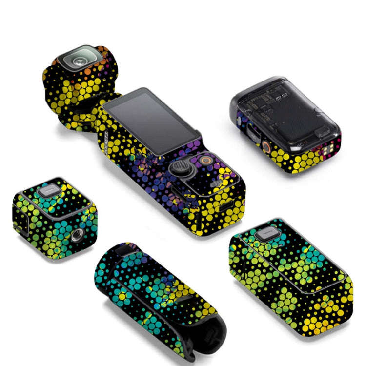 For DJI Pocket 3 Camera Stickers Anti-scratch Non-adhesive Protective Film(Colorful Snake Scale)