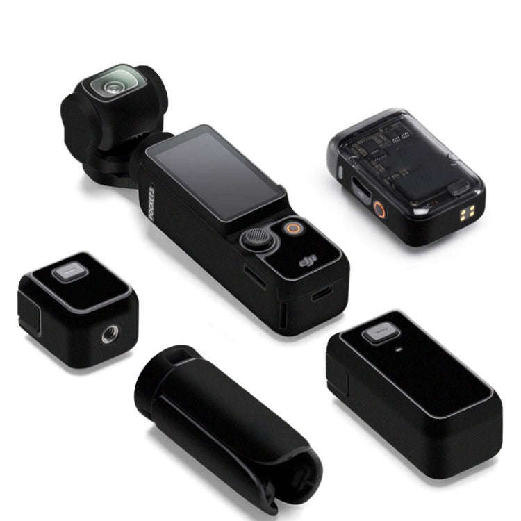 For DJI Pocket 3 Camera Stickers Anti-scratch Non-adhesive Protective Film(Matte Black)