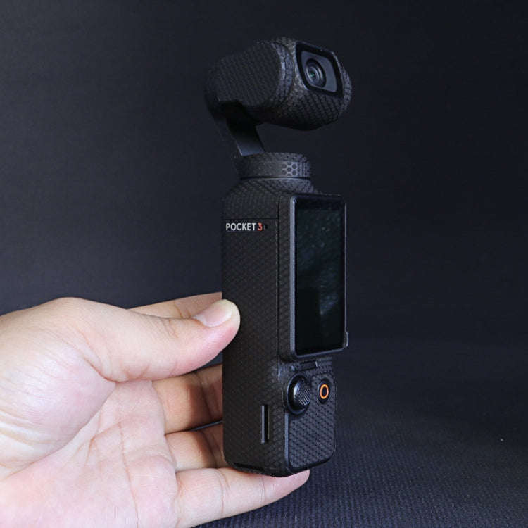 For DJI Pocket 3 Camera Stickers Anti-scratch Non-adhesive Protective Film(Matte Black)