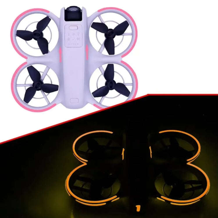 For DJI Neo Luminous Stickers Night Glow Cool Film(Pink)