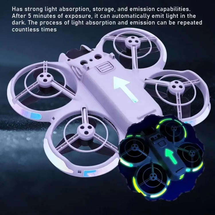 For DJI Neo Luminous Stickers Night Glow Cool Film(Red)