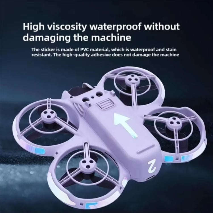 For DJI Neo Luminous Stickers Night Glow Cool Film(Red)