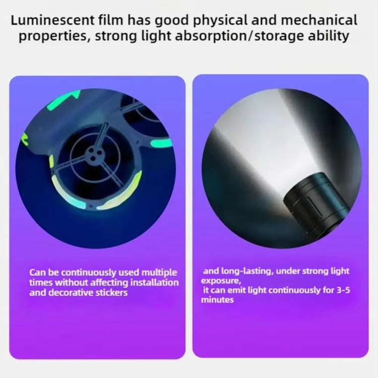 For DJI Neo Luminous Stickers Night Glow Cool Film(Red)