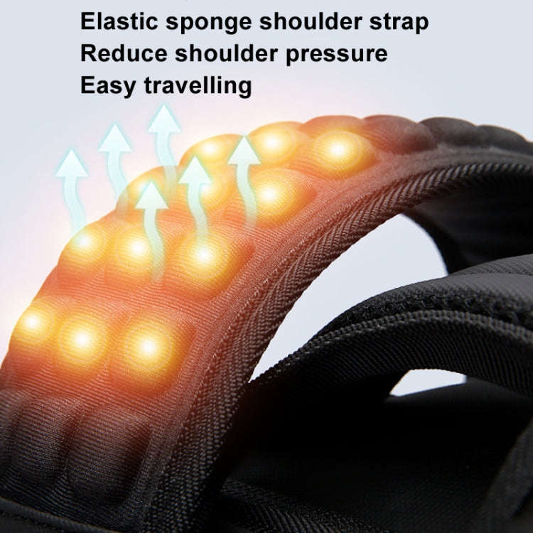 BANGE BG-3028 Men Shoulder Bag Vacuum Compression Large Capacity Expansion Leisure Backpacks(Gray)