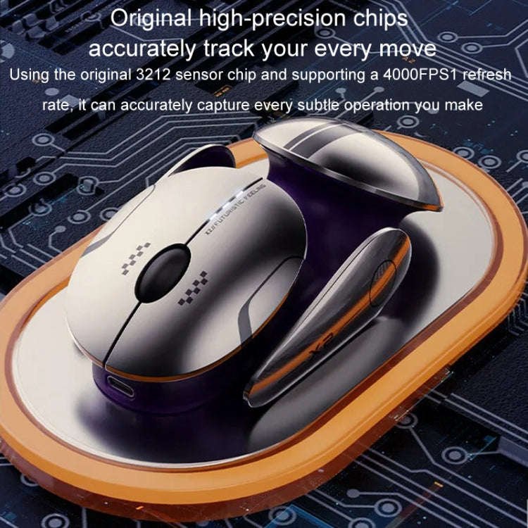 Inphic X2 Bluetooth Wireless Mouse Tri-Mode Silent Rechargeable Office Gaming Laptop Mouse(Liquid...