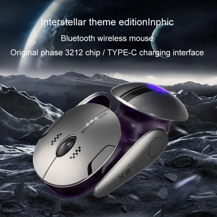 Inphic X2 Bluetooth Wireless Mouse Tri-Mode Silent Rechargeable Office Gaming Laptop Mouse(Liquid...