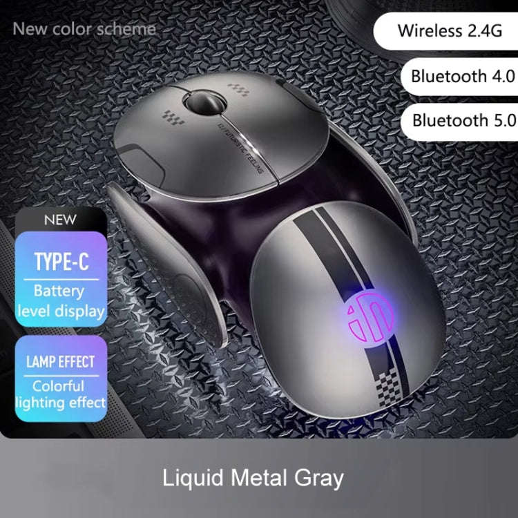 Inphic X2 Bluetooth Wireless Mouse Tri-Mode Silent Rechargeable Office Gaming Laptop Mouse(Liquid...