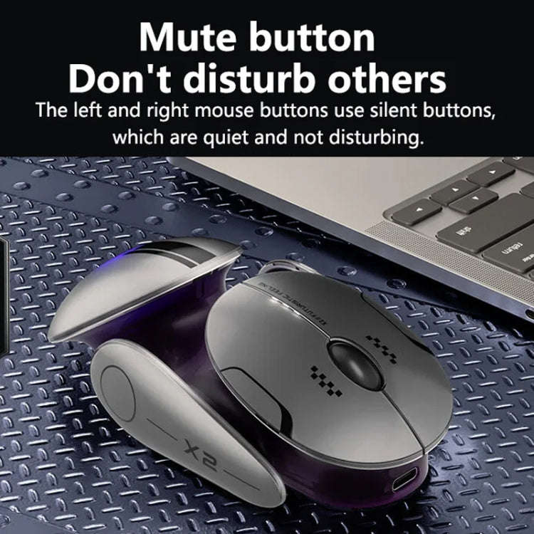 Inphic X2 Bluetooth Wireless Mouse Tri-Mode Silent Rechargeable Office Gaming Laptop Mouse(Liquid...