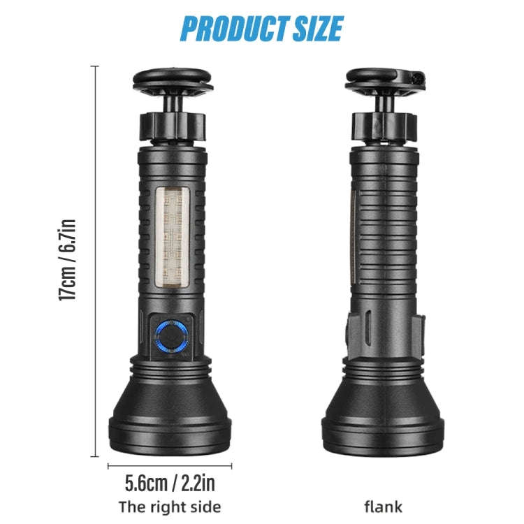 E-SMARTER LY006 Magnetic Multifunctional Work Light LED Smart Electric Display Flashlight