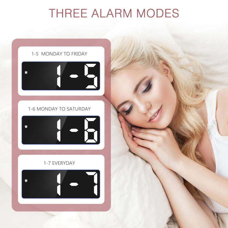 JX012 Multifunctional LED Electronic Clock Battery Plug-in Dual-purpose Bedside Alarm Clock(Green)