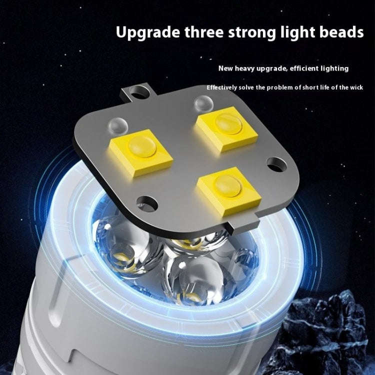 E-SMARTER SD-13 3 Holes Outdoor Portable Torch Metal Pen Clip Light Lightweight Mini Pocket Recha...