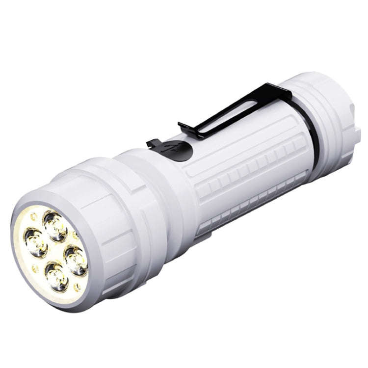 E-SMARTER SD-14 4 Holes Outdoor Portable Torch Metal Pen Clip Light Lightweight Mini Pocket Recha...