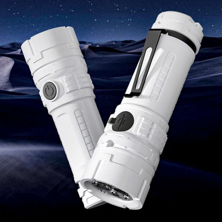 E-SMARTER SD-13 3 Holes Outdoor Portable Torch Metal Pen Clip Light Lightweight Mini Pocket Recha...