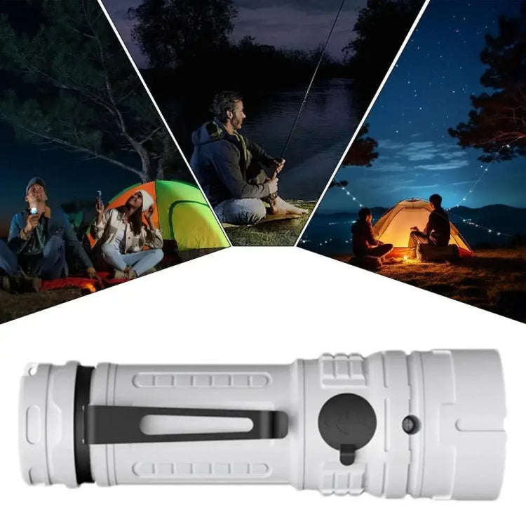E-SMARTER SD-13 3 Holes Outdoor Portable Torch Metal Pen Clip Light Lightweight Mini Pocket Recha...