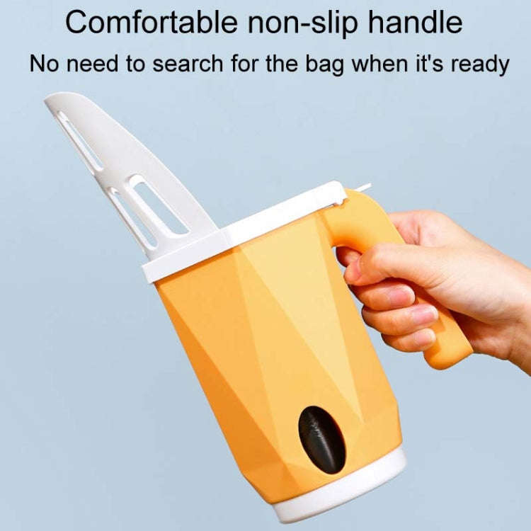 Pet Integrated Litter Shovel Bottom Removable Poop Scooping Bin(Red)