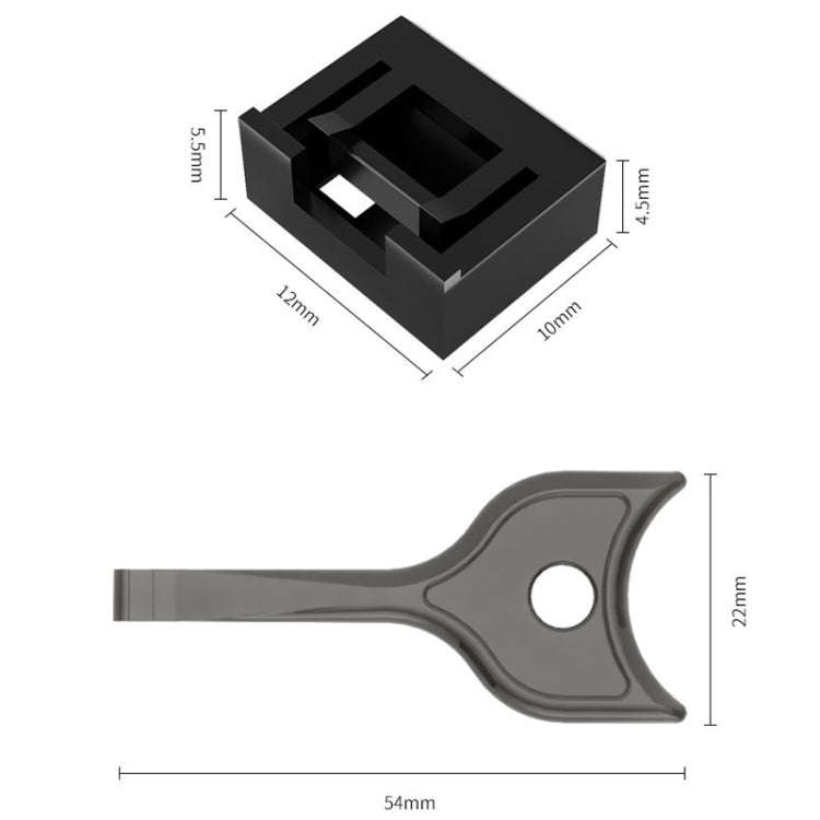 USB Removable Sealing Plug Ddustproof Hidden Anti-Theft Safety Lock(10 Plug+1 Key)