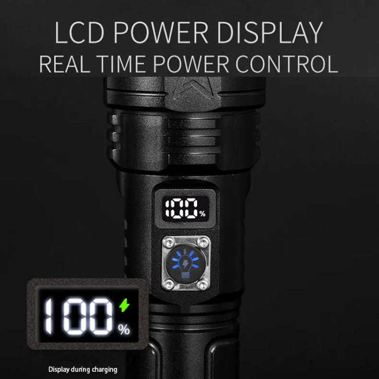 E-SMARTER A03 Laser 30W Portable LCD Display Flashlight(Black)