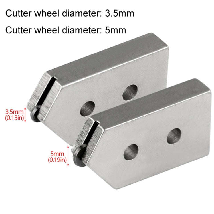 Glass Cutting Tool Glass Cutter Head Adjustable Wine Bottle Cutter, Spec: 6mm 1-hole 3.5mm Blade ...