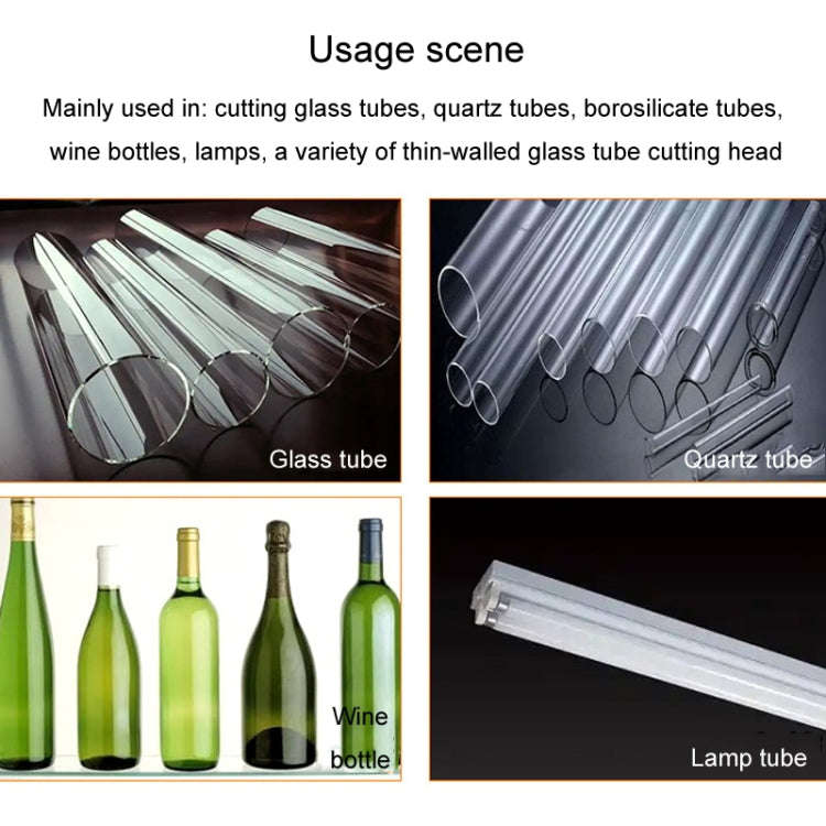 Glass Cutting Tool Glass Cutter Head Adjustable Wine Bottle Cutter, Spec: 6mm 1-hole 3.5mm Blade ...