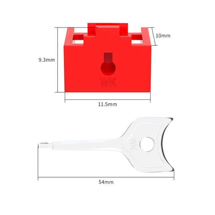RJ45 Pport Anti-theft Lock Removable Dust Plug(Black 10 Plug+1 Key)
