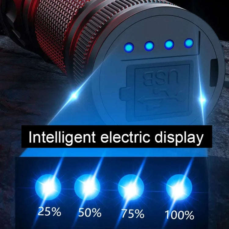 E-SMARTER A56 Outdoor High Brightness Laser Flashlight Telescopic Zoom Long Range Torch