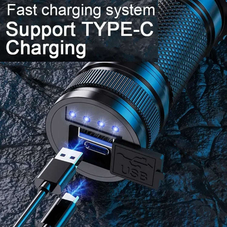 E-SMARTER A56 Outdoor High Brightness Laser Flashlight Telescopic Zoom Long Range Torch