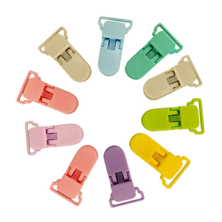 10pcs Baby Pacifier Anti-drop Chain Clips Cartoon Crocodile Clips Pacifier Clamps(Color Random Sh...