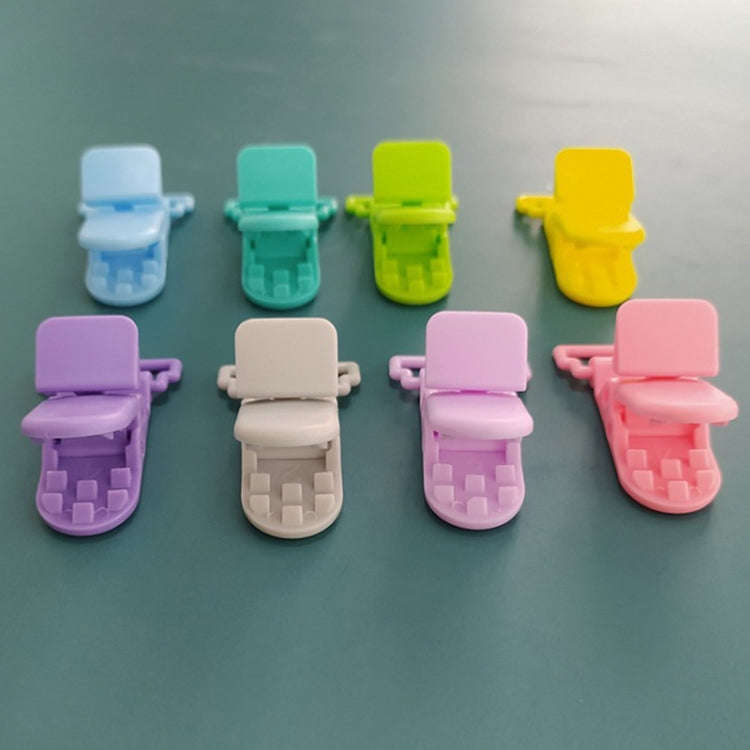 10pcs Baby Pacifier Anti-drop Chain Clips Cartoon Crocodile Clips Pacifier Clamps(Color Random Sh...