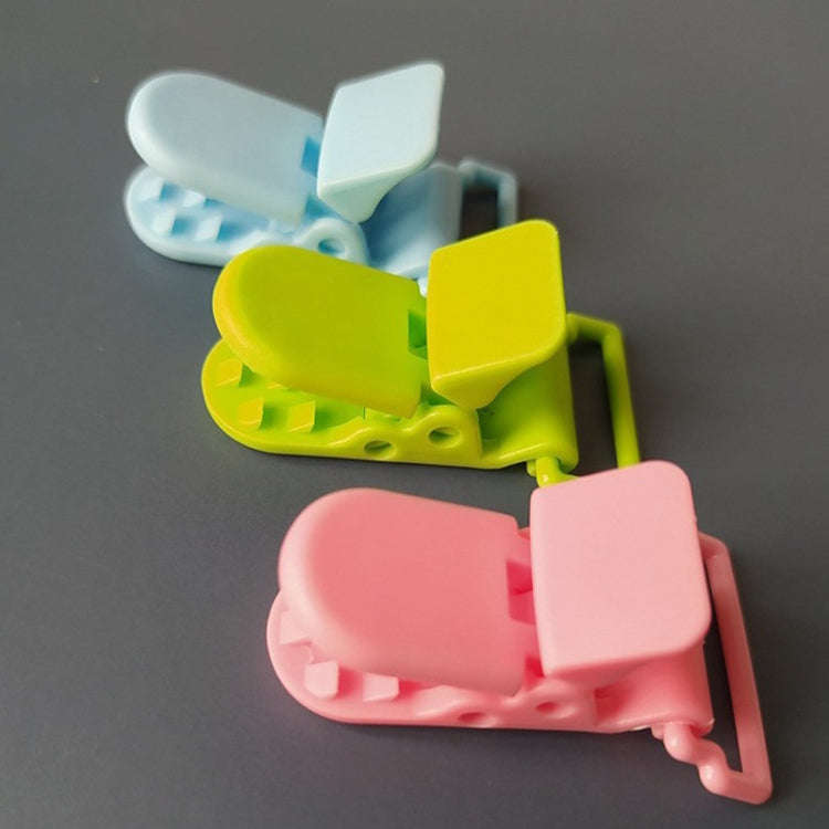 10pcs Baby Pacifier Anti-drop Chain Clips Cartoon Crocodile Clips Pacifier Clamps(Color Random Sh...