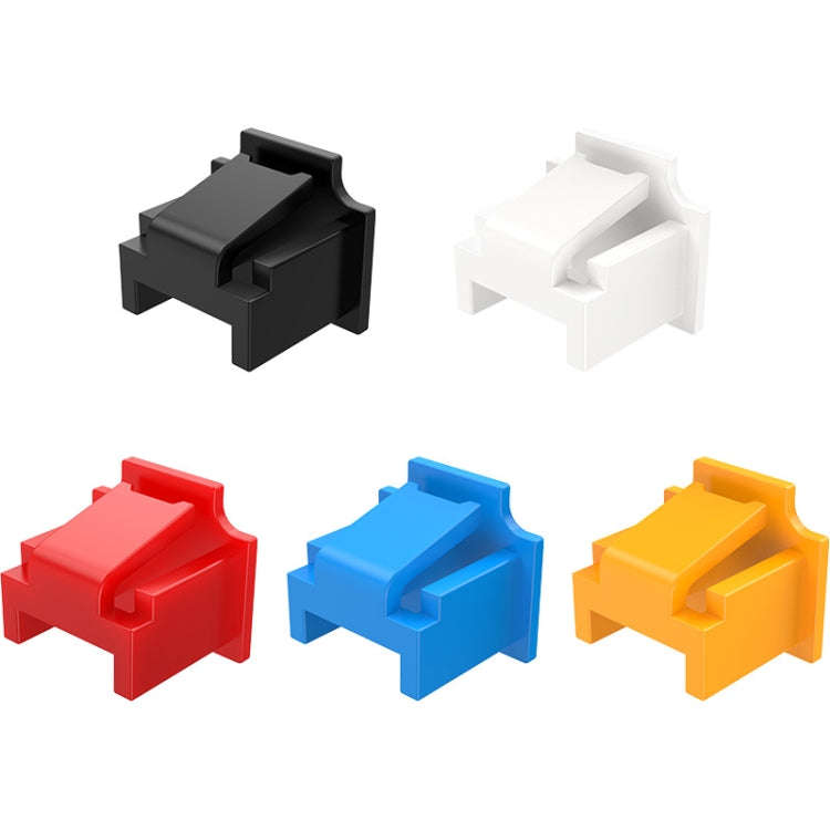 10pcs /Set RJ45 Network Port Dust Plug Router Network Cable Protection Cover(White)